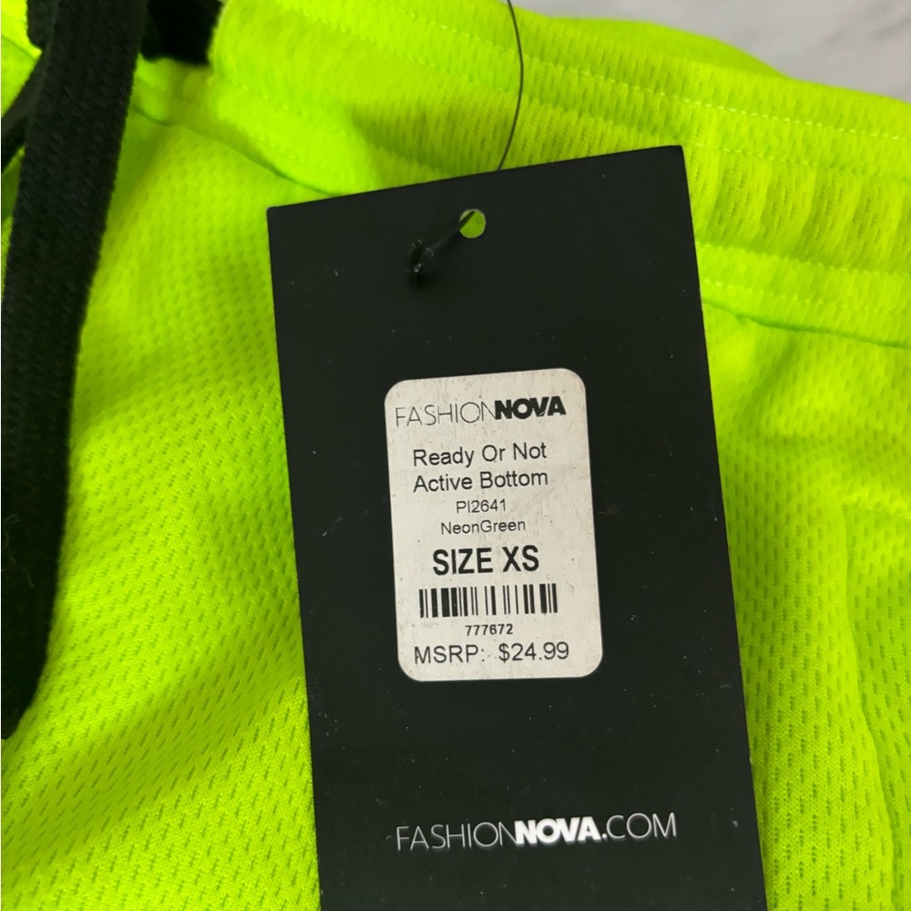 Fashion Nova Neon Green Kids Bottoms